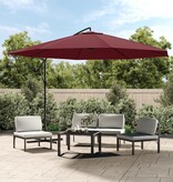 VidaXL Zweefparasol met aluminium paal 350 cm bordeauxrood