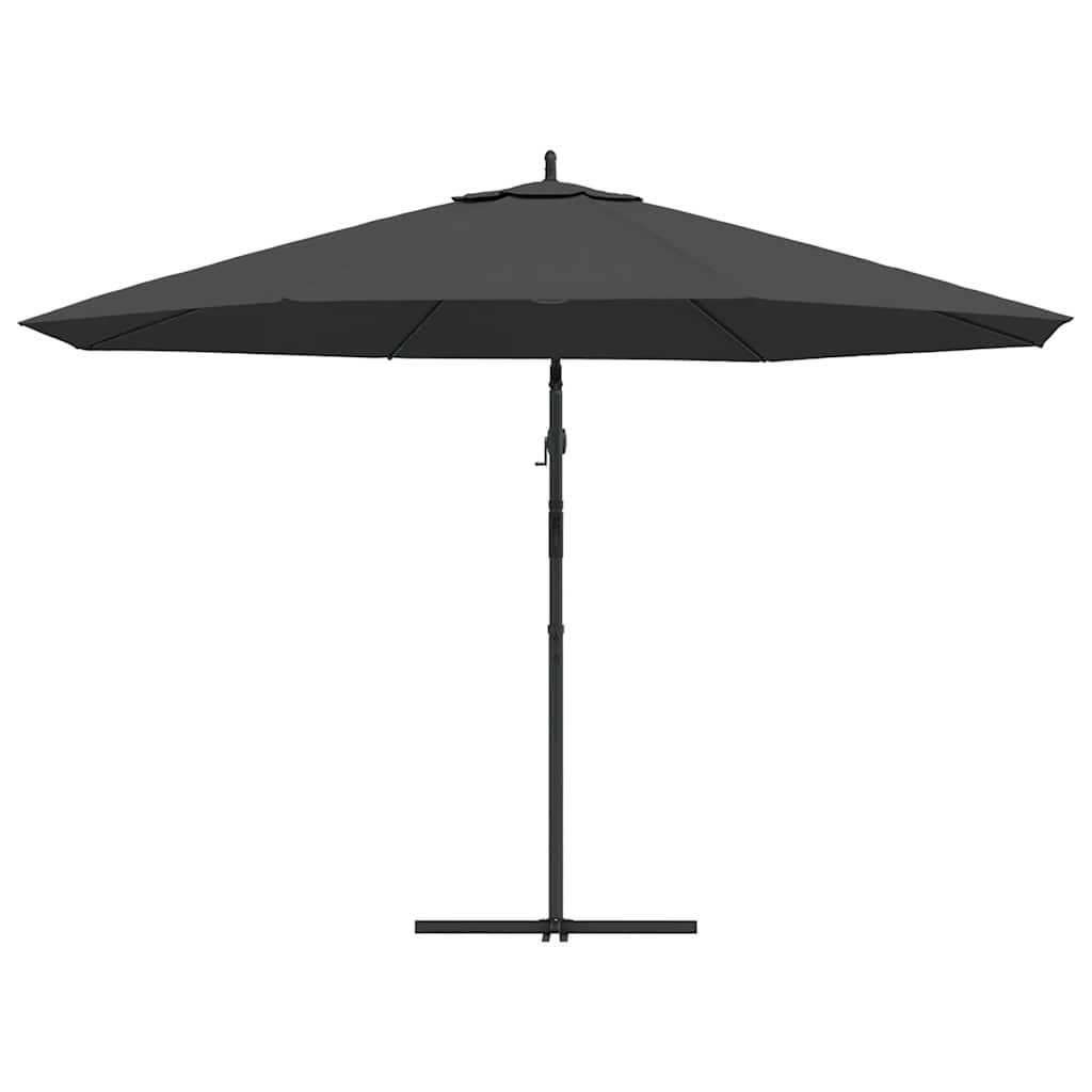 VidaXL Zweefparasol met aluminium paal 350 cm antracietkleurig