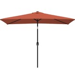 VidaXL Parasol met metalen paal 300x200 cm terracotta