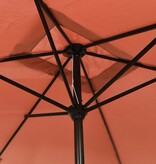 VidaXL Parasol met metalen paal 300x200 cm terracotta