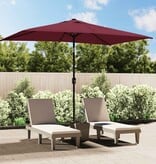 VidaXL Parasol met metalen paal 300x200 cm bordeauxrood