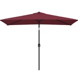 VidaXL Parasol met metalen paal 300x200 cm bordeauxrood