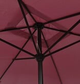 VidaXL Parasol met metalen paal 300x200 cm bordeauxrood