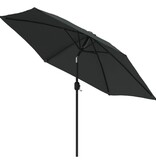 VidaXL Parasol met metalen paal 300 cm antraciet