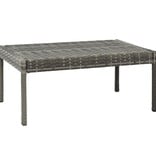 VidaXL 3-delige Loungeset met kussens poly rattan grijs