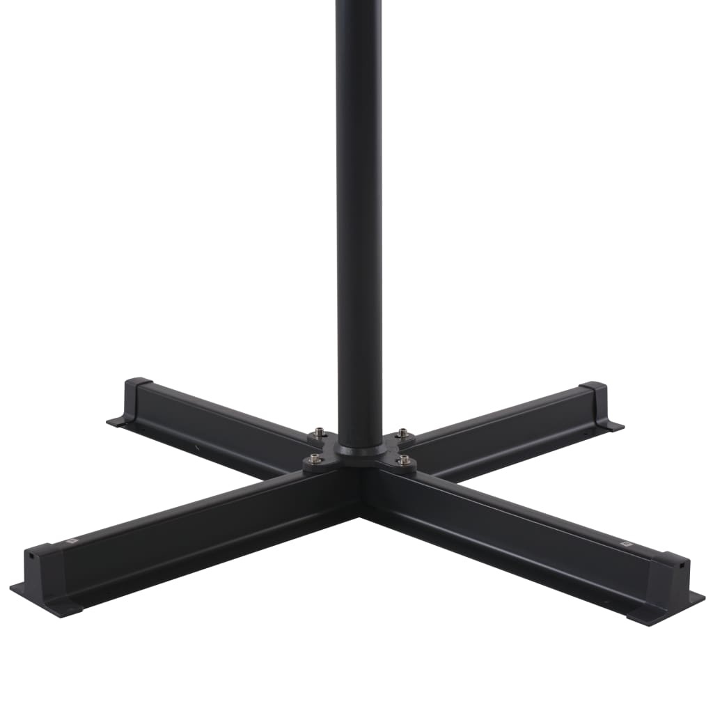 VidaXL Parasol met aluminium paal 500 cm bordeauxrood