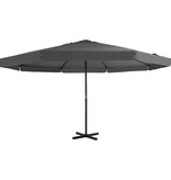 VidaXL Parasol met aluminium paal 500 cm antraciet