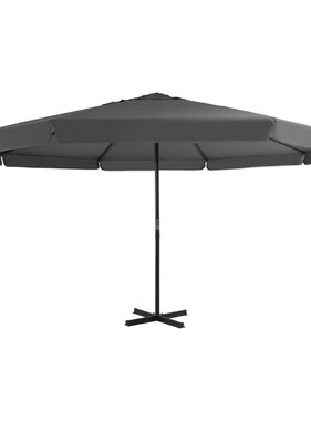 VidaXL Parasol met aluminium paal 500 cm antraciet