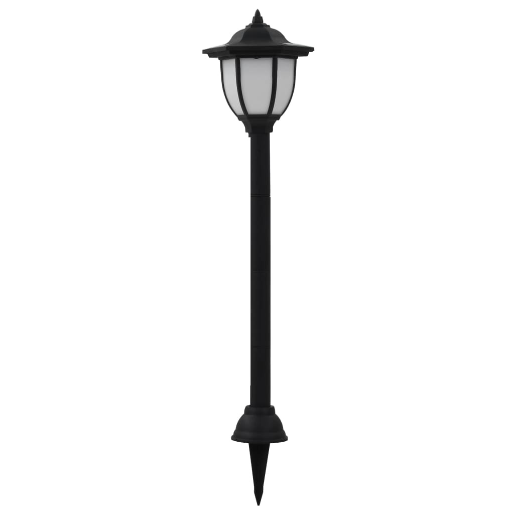 VidaXL LED-solarlampen zwart 3 st