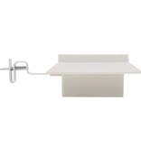 VidaXL LED-solarlampen vierkant 12 cm wit 6 st