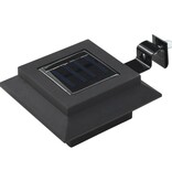 VidaXL LED-solarlampen vierkant 12 cm zwart 6 st