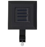 VidaXL LED-solarlampen vierkant 12 cm zwart 6 st