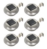 VidaXL LED-solarlampen rond 12 cm wit 6 st