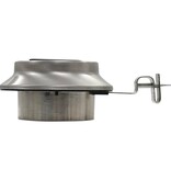 VidaXL LED-solarlampen rond 12 cm wit 6 st