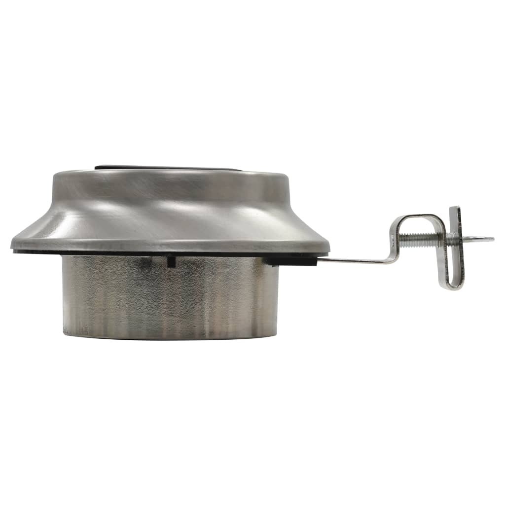 VidaXL LED-solarlampen rond 12 cm wit 6 st