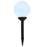 VidaXL LED-solarlampen rond 20 cm RGB 3 st