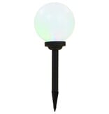 VidaXL LED-solarlampen rond 20 cm RGB 3 st