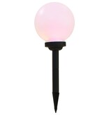 VidaXL LED-solarlampen rond 20 cm RGB 3 st