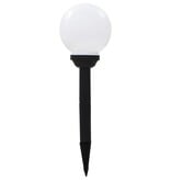 VidaXL LED-solarlampen rond 15 cm RGB 4 st