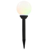 VidaXL LED-solarlampen rond 15 cm RGB 4 st