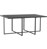 VidaXL 7-delige Tuinset met kussens poly rattan zwart