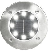 VidaXL Grondlampen 8 st solar LED wit