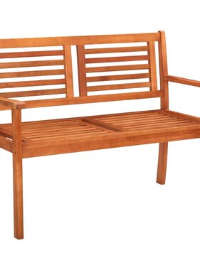VidaXL Tweezits tuinbank 120 cm massief eucalyptushout
