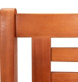 VidaXL Tweezits tuinbank 120 cm massief eucalyptushout