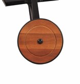 VidaXL Ligbed met stalen poten massief acaciahout