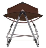 VidaXL Hangmat met inklapbare standaard bruin