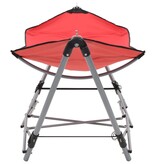 VidaXL Hangmat met inklapbare standaard rood