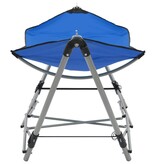 VidaXL Hangmat met inklapbare standaard blauw