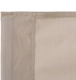 VidaXL 4-delige Loungeset stof en staal crèmekleurig