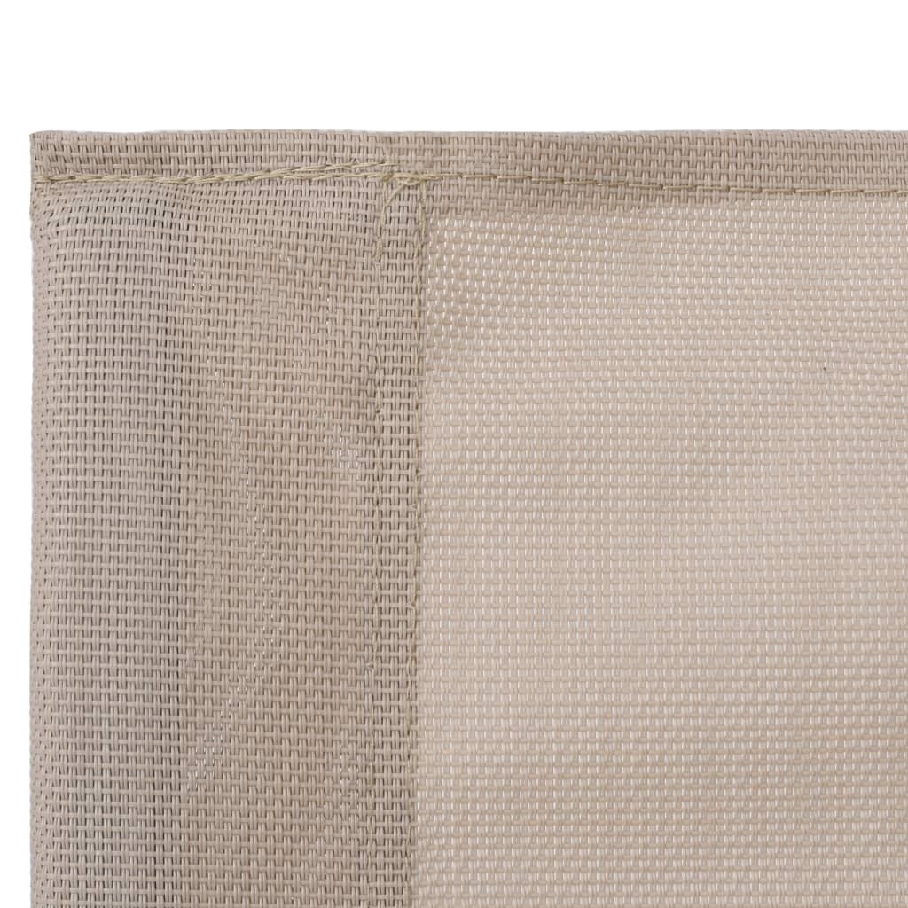 VidaXL 4-delige Loungeset stof en staal crèmekleurig