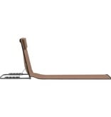 VidaXL Strandmatten inklapbaar 2 st staal en stof bruin