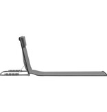 VidaXL Strandmatten inklapbaar 2 st staal en stof grijs