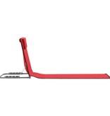 VidaXL Strandmatten inklapbaar 2 st staal en stof rood