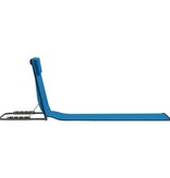 VidaXL Strandmatten inklapbaar 2 st staal en stof blauw