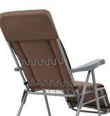 VidaXL Tuinstoelen met kussen inklapbaar 2 st bruin