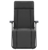 VidaXL Tuinstoelen met kussen inklapbaar 2 st grijs