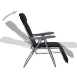 VidaXL Tuinstoelen met kussen inklapbaar 2 st zwart