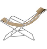 VidaXL Terrasstoelen verstelbaar 2 st staal taupe