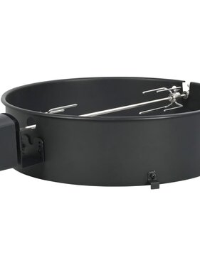 VidaXL BBQ rotisserie ring 57 cm zwart
