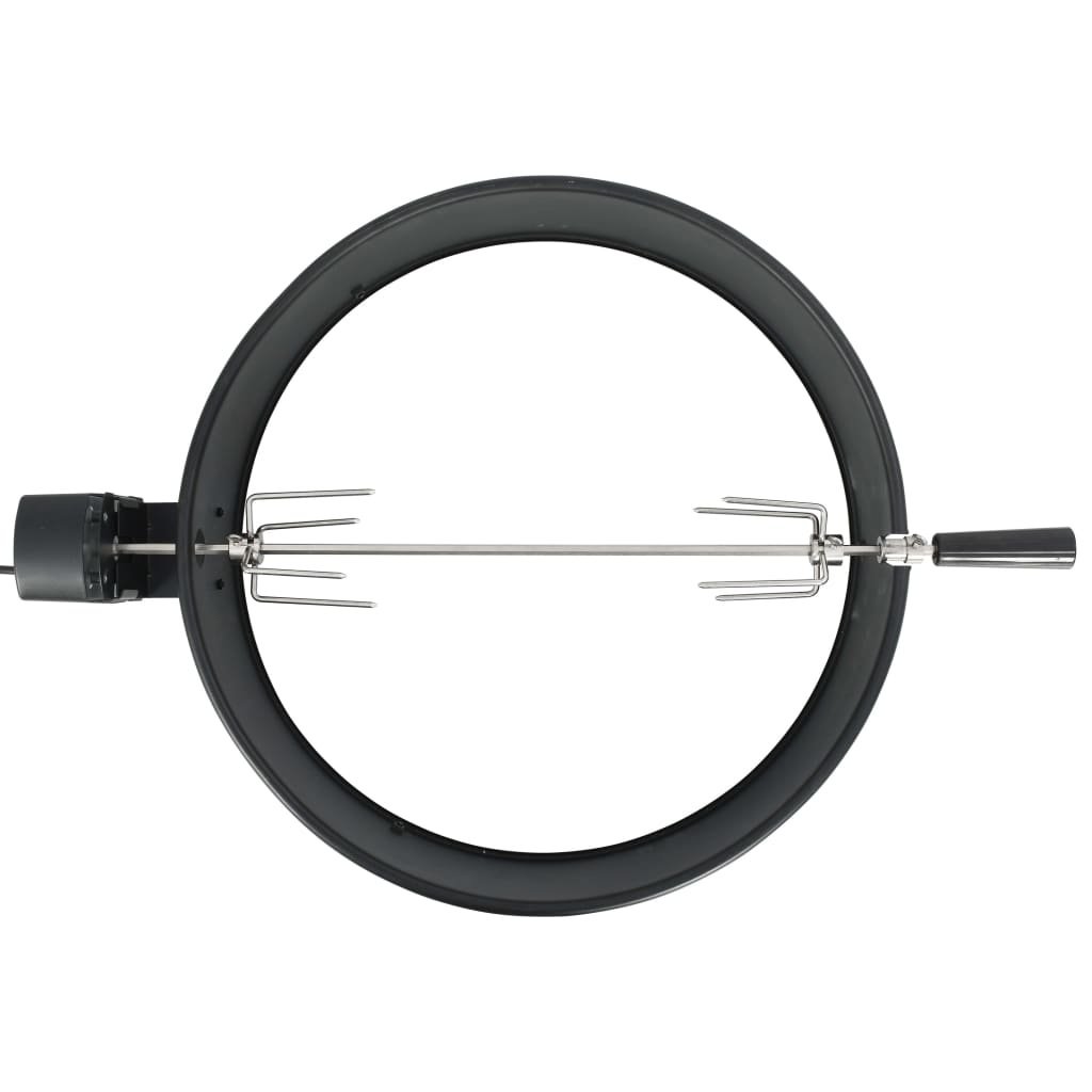 VidaXL BBQ rotisserie ring 57 cm zwart