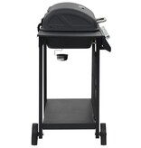 VidaXL Gasbarbecue met 6 kookzones staal zwart