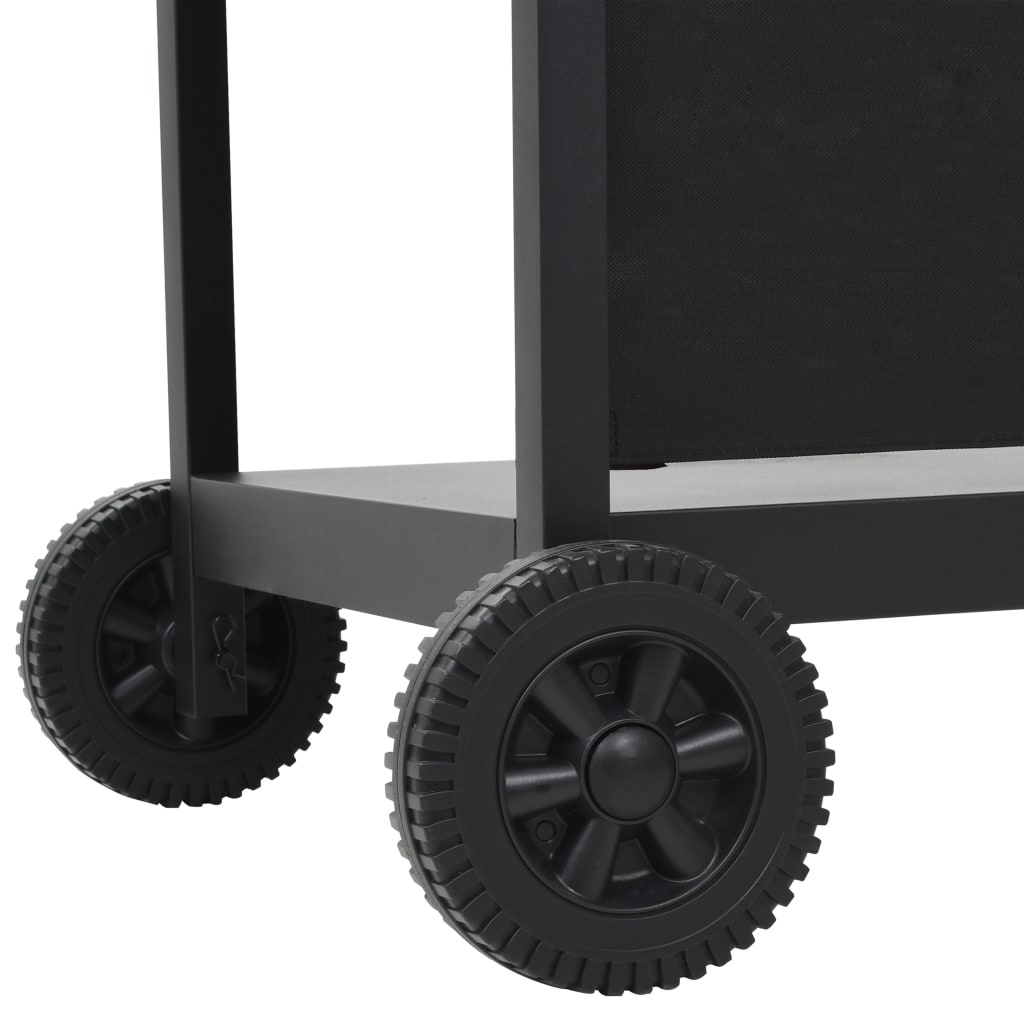 VidaXL Gasbarbecue met 6 kookzones staal zwart