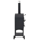 VidaXL Pizzaoven op houtskool met terracotta pizzasteen