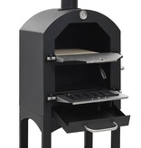 VidaXL Pizzaoven op houtskool met terracotta pizzasteen