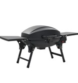 VidaXL Gasbarbecue met kookzone zwart