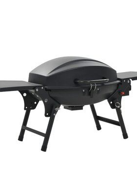 VidaXL Gasbarbecue met kookzone zwart